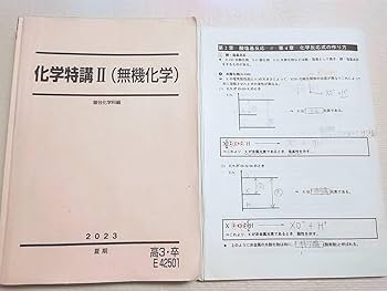 Amazon.co.jp: 駿台 伊達正人先生 23年夏期 化学特講Ⅱテキスト